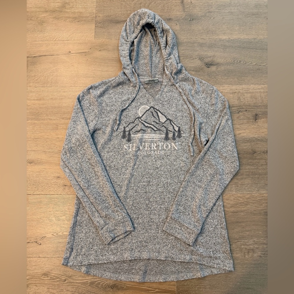 Lone Rock Women’s Colorado Silverton Lightweight Heather Grey Pullover Hoodie